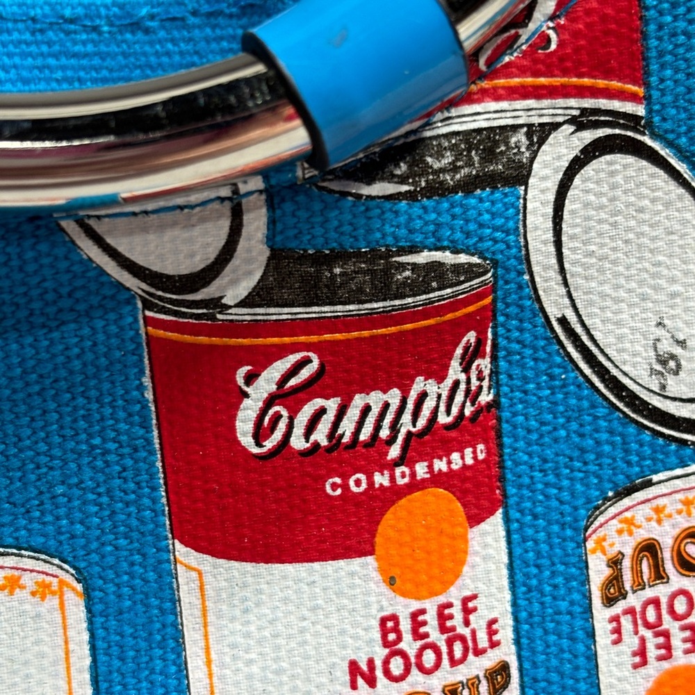 Blue and Red Soup Can Print Women's Bag - Picture 6 of 13